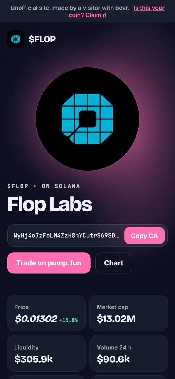 A coin site in the Night look