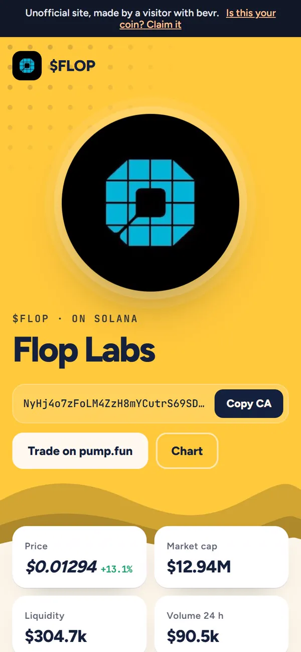 A coin site in the Pop look